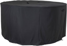 Zwarte luxe hoes voor 180cm ronde tafel en 4 stoelen