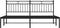 vidaXL - Bedframe - met - hoofdbord - metaal - zwart - 183x213 - cm