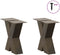 vidaXL - Salontafelpoten - 2 - st - X-vormig - 40x(30-31) - cm - staal - naturel