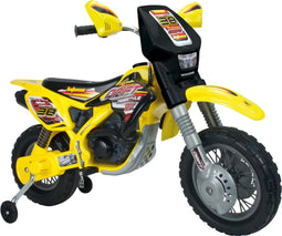 Injusa Elektrische Kindermotorfiets Thunder Max 12v Geel