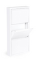 Bizzotto Eyvin schoenenrek - drie vakken - 50 x 15 x 106 cm - wit