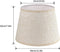 LgowithU AC884 - Lampenkap - 30 cm breed x 20 cm hoog - Linnen zwart/beige