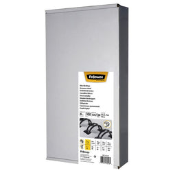 Fellowes bindruggen metaal 6 mm zwart, 100 stuks