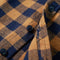 vidaXL - Kinderoverhemd - geruit - 116 - cognackleurig - en - blauw