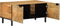 vidaXL - Salontafel - 80x50x40 - cm - massief - mangohout - bruin
