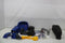 Falk New Holland Looptractor Set - Peuterlooptractor - Aanhanger met schop en hark - Blauw