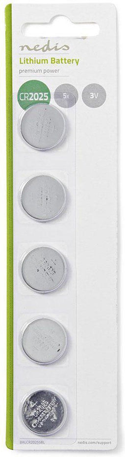 Nedis BALCR20255BL - Knoopcelbatterijen - Duurzaam - Zilver