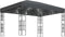 vidaXL - Prieel - met - LED-lichtslinger - 3x4 - m - antracietkleurig