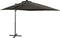 vidaXL - Zweefparasol - met - paal - en - LED-verlichting - 300 - cm - terracottakleur