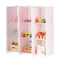 Speelgoedkast - 110x110x37 cm - 9 deuren - roze - snuitjes
