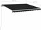 vidaXL - Luifel - handmatig - uittrekbaar - met - LED - 300x250 - cm - antracietkleur