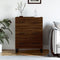 vidaXL - Dressoir - 69,5x34x90 - cm - bewerkt - hout - bruin - eikenkleur