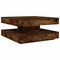 vidaXL - Salontafel - 360 - graden - draaibaar - 70x70x34,5 - cm - gerookt - eiken