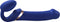 Strap-On-Me - Vibrerende Strapless Strap-on Voorbinddildo Met Luchtdruk Stimulatie - Paars