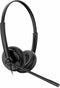 Yealink YHS34 - Headset - HD voice - Ruisonderdrukkende microfoon - Zwart