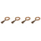 Servetring Home ESPRIT Natuurlijk Jute Acacia Macramé 7,5 x 2 x 7,5 cm 4 Onderdelen