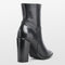 PS Poelman MADE Dames Laarzen - Enkellaarsjes met hak 10 cm - Zwart - Maat 40