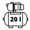 Einhell GC-WW 1045 N - Hydrofoorpomp - 1050 W - 4500 l/u - 20 L tank - 48 m opvoerhoogte