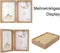 Dubbel Houten Fotolijst 10x15 cm met Glas - Houtnerf