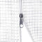 vidaXL - Tuinkas - met - stalen - frame - 108 - m² - 18x6x2,85 - m - wit