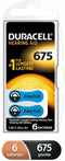 Duracell DA675N6 - Knoopcel batterij - Zink-lucht 1,4 V 640 mAh (6 stuks)