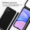 iMoshion Hoesje Geschikt voor Samsung Galaxy A15 (5G) / A15 (4G) Hoesje Met Koord - iMoshion Siliconen hoesje met koord - Zwart