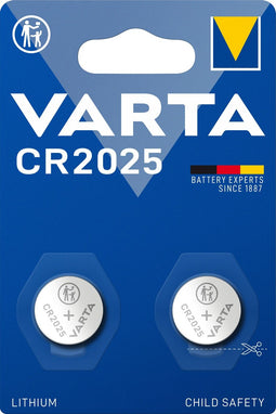 Varta CR2025 - Lithium knoopcel-batterij - 170mAh (2 stuks)