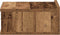 vidaXL - Nachtkastjes - 2 - st - zwevend - 40x32x15 - cm - bewerkt - hout - oud - hout