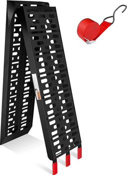 MASKO® BASIS ALU - Oprijplaat 2m - Inklapbaar Antislip 340kg Draagvermogen - Zwart