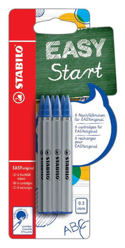 STABILO EasyOrginal Penvulling - Fine 0.3mm - Blister - 6 stuks