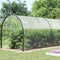 vidaXL - Doorzichtig - zeildoek - met - zeilringen - 6x12 - m - PVC