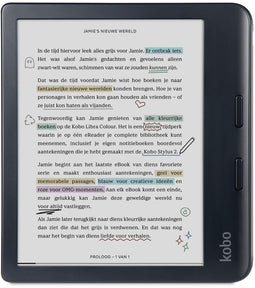 Kobo Libra Colour - eReader - 7" E Ink Kaleido™ 3 kleurenscherm - Zwart