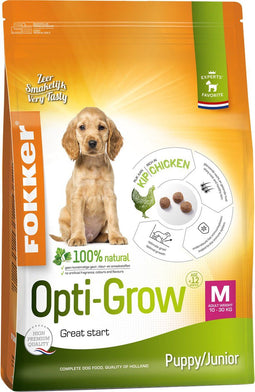 Fokker opti-grow puppy / junior medium - 2,5 KG