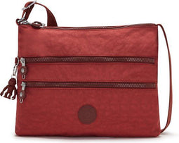 Kipling Alvar - Medium Schoudertas - 2 hoofdcompartimenten - Rood