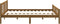 vidaXL - Bedframe - massief - hout - honingbruin - 140x200 - cm