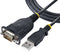 Startech.com 1P3FP-USB-SERIAL - USB naar Serieel Adapter - DB9 Male RS232 - 91cm Zwart
