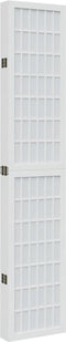 vidaXL - Kamerscherm - met - 6 - panelen - massief - paulowniahout - wit
