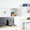 vidaXL - Garagewandkast - bewerkt - hout - wit