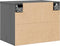 vidaXL - Wandkast - 45x30x35 - cm - massief - grenenhout - grijs