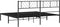 vidaXL - Bedframe - met - hoofdbord - metaal - zwart - 180x200 - cm