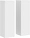 vidaXL - Plantenstandaards - 2 - st - 25x25x80 - cm - bewerkt - hout - wit