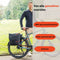 New Looxs ® Tulum Double - Dubbele Fietstas - 100% Gerecycled Polyester - Geschikt voor Elektrische Fietsen - Geschikt voor elke Bagagedrager - 32 Liter - Zwart