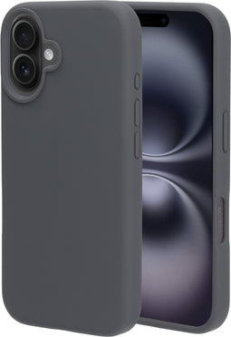Mobiparts iPhone 16 - Silicone Cover - Soft-touch - Urban Grey