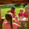 Backyard Discovery Belmont Speeltoestel - Speeltoren met Schommels, Glijbaan, Zandbak en Picknicktafel - Speelhuis met verdieping van hout voor de tuin / buiten