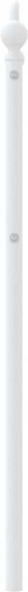 vidaXL - Hoofdbord - 107 - cm - metaal - wit