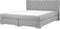 DUCHESS - Boxspring - Lichtgrijs - 180 x 200 cm - Polyester