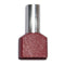 Geïsoleerde punt EDM - 10 mm Dubbel - Rood (100 Stuks)