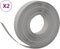 vidaXL - Tuinranden - 2 - st - 10 - m - 10 - cm - polyetheen - grijs