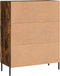 vidaXL - Dressoir - 69,5x34x90 - cm - bewerkt - hout - gerookt - eikenkleurig
