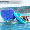 SereneLife Opblaasbare Sleeptube - Twee-Persoons Waterboot Float-Watersport Opblaasbare Trekboten/Tubes- Dubbele Zitplaatsen- PVC Blaas- Schuimkussen- Handgrepen